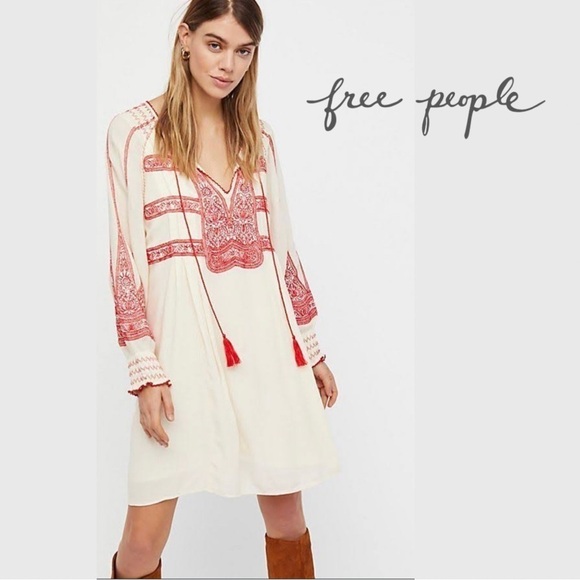Free People Dresses & Skirts - Free People Wind Willow Embroidery Dress